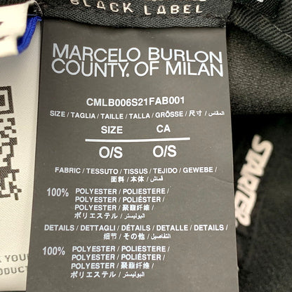 【中古品】【メンズ/レディース】 MARCELO BURLON マルセロバーロン ×STARTER スターター CMLB006S21FAB001 CROSS TAPE BUCKET HAT クロステープ バケット ハット 帽子 185-250610-ya-14-izu サイズ：OSFM カラー：BLACK 万代Net店