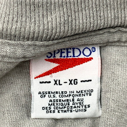 【現状渡し品】【メンズ】 SPEEDO スピード メキシコ製 両シングル c1996 90S COMPANY SS TEE 90年代 カンパニーショートスリーブT トップス 半袖 146-250607-ma-20-izu サイズ：XL カラー：グレー 万代Net店