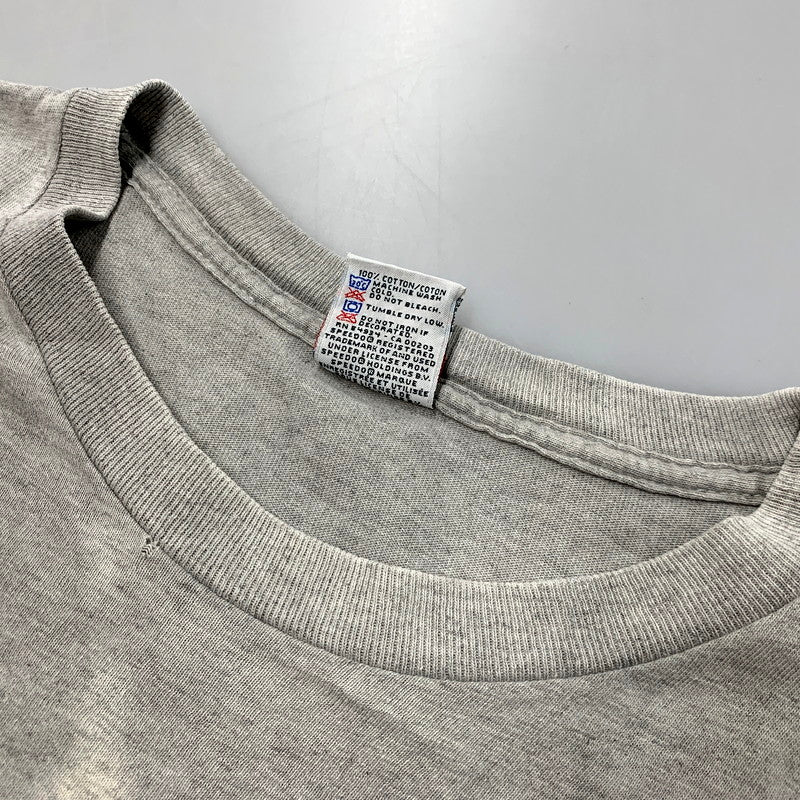 【現状渡し品】【メンズ】 SPEEDO スピード メキシコ製 両シングル c1996 90S COMPANY SS TEE 90年代 カンパニーショートスリーブT トップス 半袖 146-250607-ma-20-izu サイズ：XL カラー：グレー 万代Net店