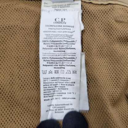 【中古品】【メンズ】 C.P.Company シーピーカンパニー FLATT NYLON PANTS 11CMPA229A フラット ナイロン パンツ ボトムス 152-250604-as-13-izu サイズ：54 カラー：ベージュ 万代Net店