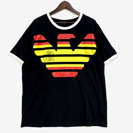 【中古品】【メンズ】 3H1T9H 1J91Z BIG LOGO SS LINGER TEE ビッグロゴ ショートスリーブ リンガー Tシャツ トップス 半袖 141-250610-ya-01-izu サイズ：XL カラー：黒系 万代Net店