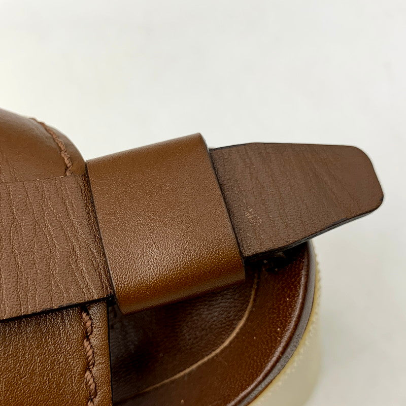 【中古品】【レディース】 Chloe クロエ 031855 LEATHER STRAP SANDAL レザー ストラップ サンダル 靴 167-250610-ya-11-izu サイズ：36 カラー：茶 万代Net店