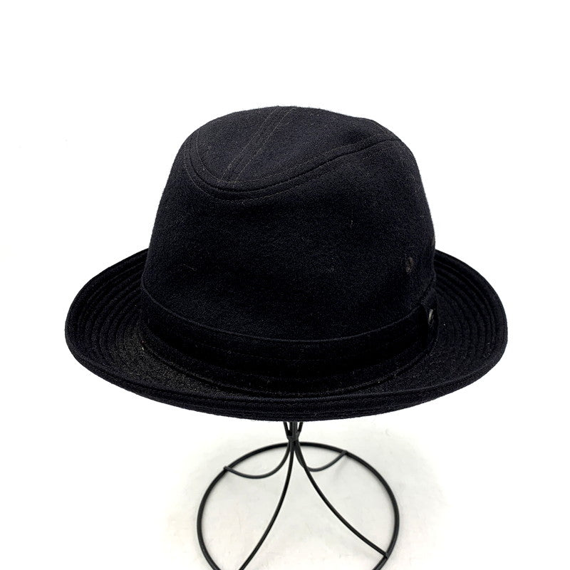 【中古品】【メンズ/レディース】 Borsalino ボルサリーノ WOOL HAT ウールハット 日本製 帽子 185-250610-as-20-izu サイズ：59cm カラー：ブラック 万代Net店