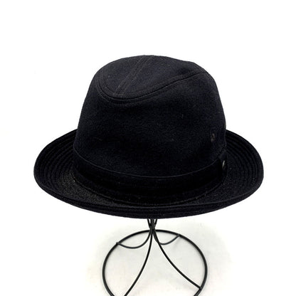 【中古品】【メンズ/レディース】 Borsalino ボルサリーノ WOOL HAT ウールハット 日本製 帽子 185-250610-as-20-izu サイズ：59cm カラー：ブラック 万代Net店
