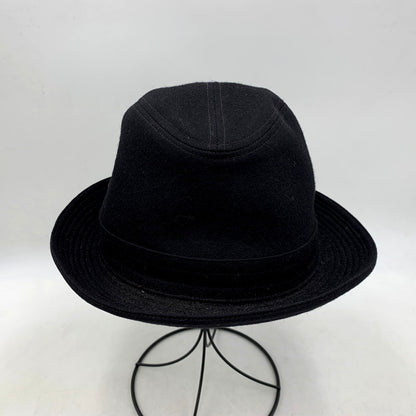 【中古品】【メンズ/レディース】 Borsalino ボルサリーノ WOOL HAT ウールハット 日本製 帽子 185-250610-as-20-izu サイズ：59cm カラー：ブラック 万代Net店