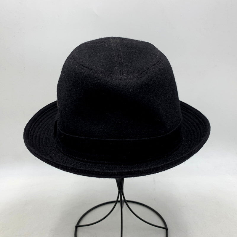【中古品】【メンズ/レディース】 Borsalino ボルサリーノ WOOL HAT ウールハット 日本製 帽子 185-250610-as-20-izu サイズ：59cm カラー：ブラック 万代Net店