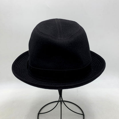 【中古品】【メンズ/レディース】 Borsalino ボルサリーノ WOOL HAT ウールハット 日本製 帽子 185-250610-as-20-izu サイズ：59cm カラー：ブラック 万代Net店