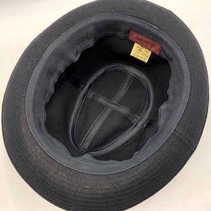 【中古品】【メンズ/レディース】 Borsalino ボルサリーノ WOOL HAT ウールハット 日本製 帽子 185-250610-as-20-izu サイズ：59cm カラー：ブラック 万代Net店