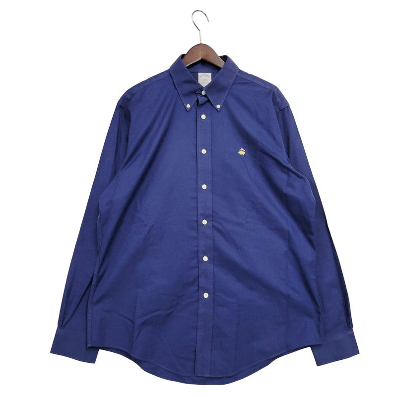 【中古品】【メンズ】 Brooks Brothers ブルックスブラザーズ 1818 REGENT LS BD SHIRT ロングスリーブ ボタンダウン シャツ 長袖 トップス 145-250610-as-26-izu サイズ：L カラー：ネイビー 万代Net店