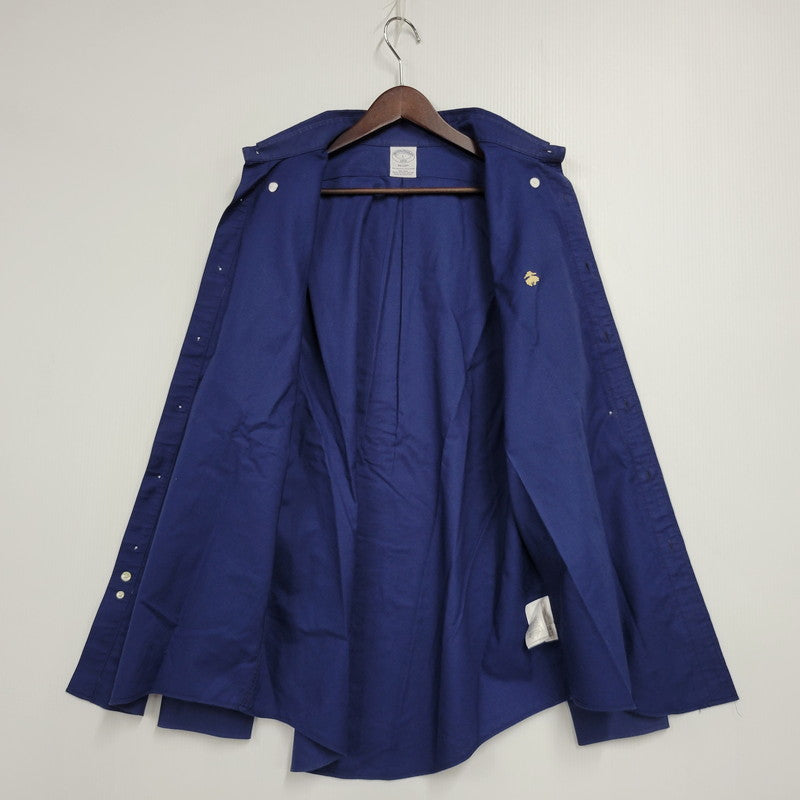 【中古品】【メンズ】 Brooks Brothers ブルックスブラザーズ 1818 REGENT LS BD SHIRT ロングスリーブ ボタンダウン シャツ 長袖 トップス 145-250610-as-26-izu サイズ：L カラー：ネイビー 万代Net店