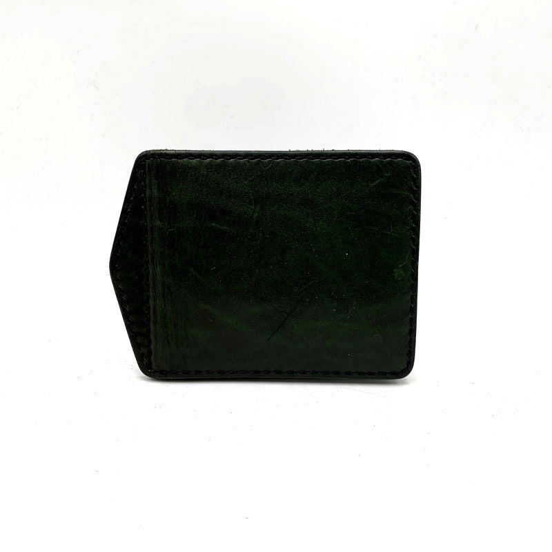 【中古品】【メンズ/レディース】 SAMURAI CRAFT サムライ クラフト MONEY CLIP COMPACT LEATHER WALLET マネー クリップ コンパクト レザー ウォレット 財布 201-250610-ya-13-izu カラー：GREEN 万代Net店