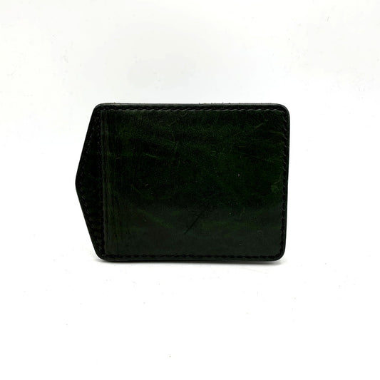 【中古品】【メンズ/レディース】 SAMURAI CRAFT サムライ クラフト MONEY CLIP COMPACT LEATHER WALLET マネー クリップ コンパクト レザー ウォレット 財布 201-250610-ya-13-izu カラー：GREEN 万代Net店