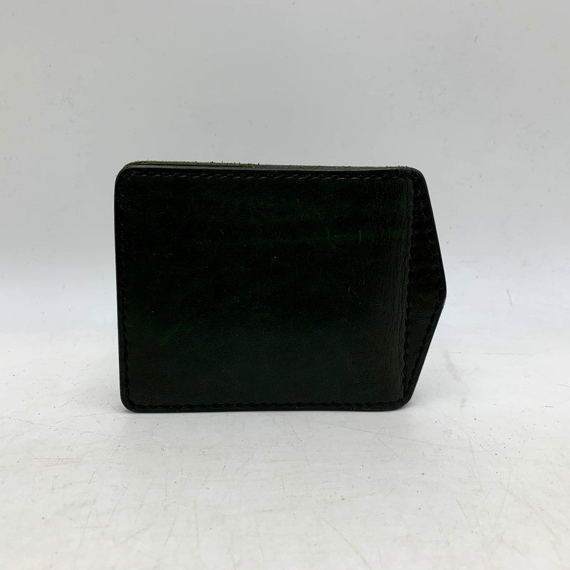 【中古品】【メンズ/レディース】 SAMURAI CRAFT サムライ クラフト MONEY CLIP COMPACT LEATHER WALLET マネー クリップ コンパクト レザー ウォレット 財布 201-250610-ya-13-izu カラー：GREEN 万代Net店