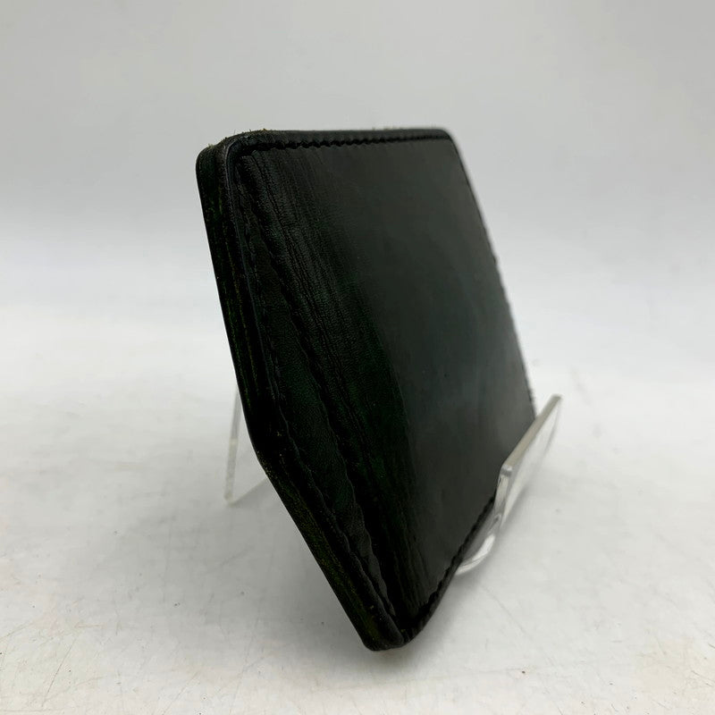 【中古品】【メンズ/レディース】 SAMURAI CRAFT サムライ クラフト MONEY CLIP COMPACT LEATHER WALLET マネー クリップ コンパクト レザー ウォレット 財布 201-250610-ya-13-izu カラー：GREEN 万代Net店