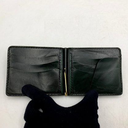 【中古品】【メンズ/レディース】 SAMURAI CRAFT サムライ クラフト MONEY CLIP COMPACT LEATHER WALLET マネー クリップ コンパクト レザー ウォレット 財布 201-250610-ya-13-izu カラー：GREEN 万代Net店