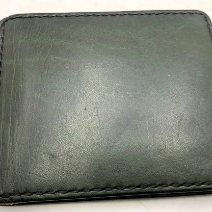 【中古品】【メンズ/レディース】 SAMURAI CRAFT サムライ クラフト MONEY CLIP COMPACT LEATHER WALLET マネー クリップ コンパクト レザー ウォレット 財布 201-250610-ya-13-izu カラー：GREEN 万代Net店