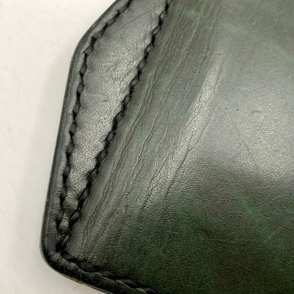 【中古品】【メンズ/レディース】 SAMURAI CRAFT サムライ クラフト MONEY CLIP COMPACT LEATHER WALLET マネー クリップ コンパクト レザー ウォレット 財布 201-250610-ya-13-izu カラー：GREEN 万代Net店