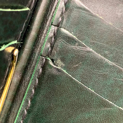 【中古品】【メンズ/レディース】 SAMURAI CRAFT サムライ クラフト MONEY CLIP COMPACT LEATHER WALLET マネー クリップ コンパクト レザー ウォレット 財布 201-250610-ya-13-izu カラー：GREEN 万代Net店