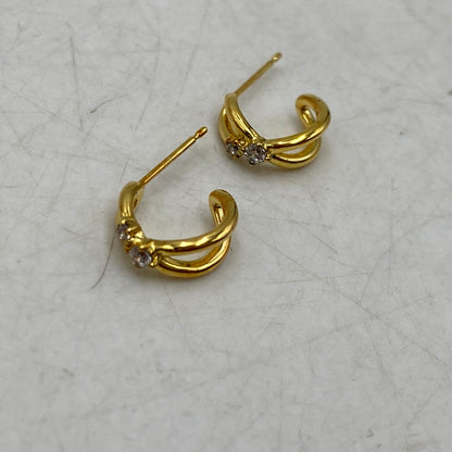 【中古品】【レディース】 canal4℃ カナルヨンドシー RING&PIERCE SET リング 指輪 ピアス セット 192-250611-as-11-izu カラー：ゴールド 万代Net店
