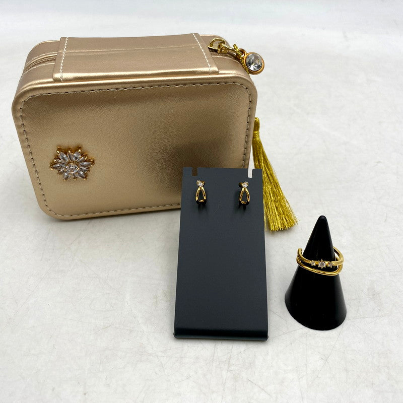 【中古品】【レディース】 canal4℃ カナルヨンドシー RING&PIERCE SET リング 指輪 ピアス セット 192-250611-as-11-izu カラー：ゴールド 万代Net店