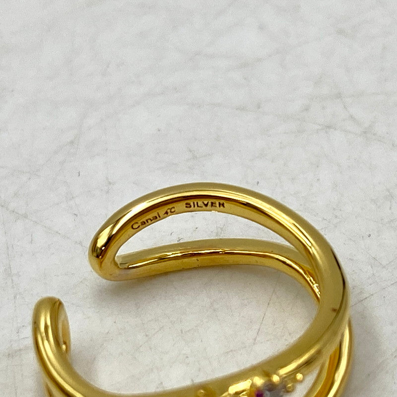 【中古品】【レディース】 canal4℃ カナルヨンドシー RING&PIERCE SET リング 指輪 ピアス セット 192-250611-as-11-izu カラー：ゴールド 万代Net店