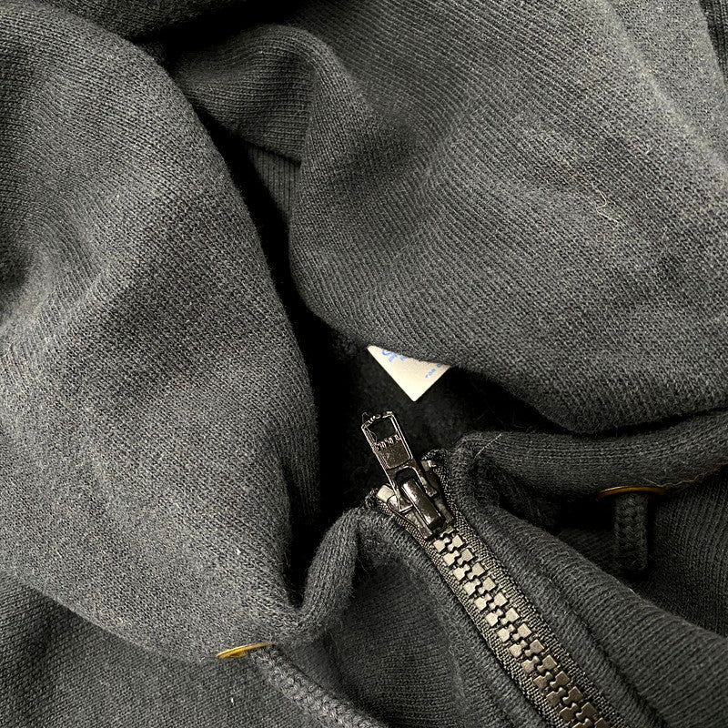 【中古品】【メンズ】 Champion チャンピオン REVERSE WEAVE COLLEGE LOGO BACK PRINT ZIP HOODIE C3-W115 リバースウィーブ カレッジロゴ バックプリント ジップ フーディ パーカー 長袖 トップス 148-250610-as-39-izu サイズ：M カラー：ブラック 万代Net店