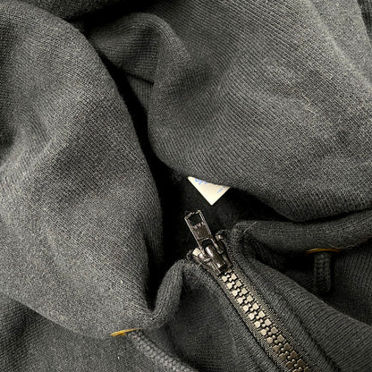 【中古品】【メンズ】 Champion チャンピオン REVERSE WEAVE COLLEGE LOGO BACK PRINT ZIP HOODIE C3-W115 リバースウィーブ カレッジロゴ バックプリント ジップ フーディ パーカー 長袖 トップス 148-250610-as-39-izu サイズ：M カラー：ブラック 万代Net店