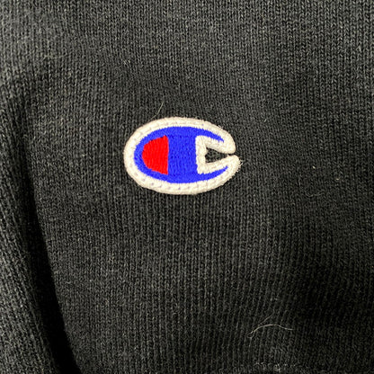 【中古品】【メンズ】 Champion チャンピオン REVERSE WEAVE COLLEGE LOGO BACK PRINT ZIP HOODIE C3-W115 リバースウィーブ カレッジロゴ バックプリント ジップ フーディ パーカー 長袖 トップス 148-250610-as-39-izu サイズ：M カラー：ブラック 万代Net店