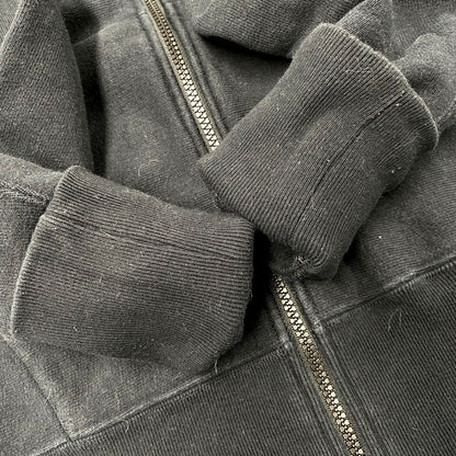 【中古品】【メンズ】 Champion チャンピオン REVERSE WEAVE COLLEGE LOGO BACK PRINT ZIP HOODIE C3-W115 リバースウィーブ カレッジロゴ バックプリント ジップ フーディ パーカー 長袖 トップス 148-250610-as-39-izu サイズ：M カラー：ブラック 万代Net店