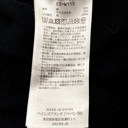 【中古品】【メンズ】 Champion チャンピオン REVERSE WEAVE COLLEGE LOGO BACK PRINT ZIP HOODIE C3-W115 リバースウィーブ カレッジロゴ バックプリント ジップ フーディ パーカー 長袖 トップス 148-250610-as-39-izu サイズ：M カラー：ブラック 万代Net店
