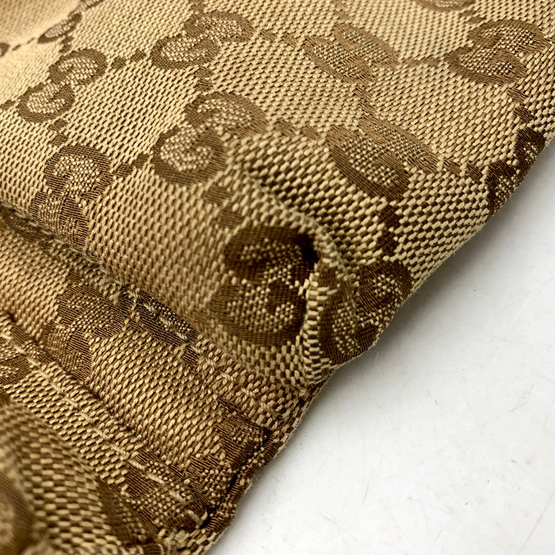 【中古品】【メンズ/レディース】 GUCCI グッチ 28566 GG キャンバス WAIST POUCH ウエストポーチ 鞄 カバン ボディバッグ 180-250605-ma-06-izu カラー：茶系 万代Net店