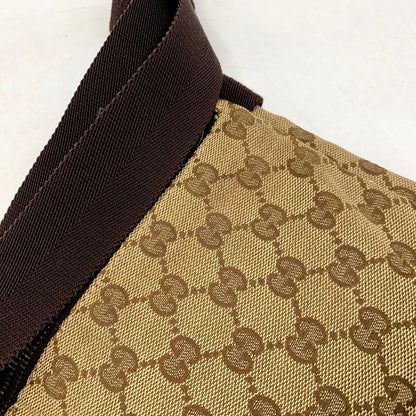 【中古品】【メンズ/レディース】 GUCCI グッチ 28566 GG キャンバス WAIST POUCH ウエストポーチ 鞄 カバン ボディバッグ 180-250605-ma-06-izu カラー：茶系 万代Net店