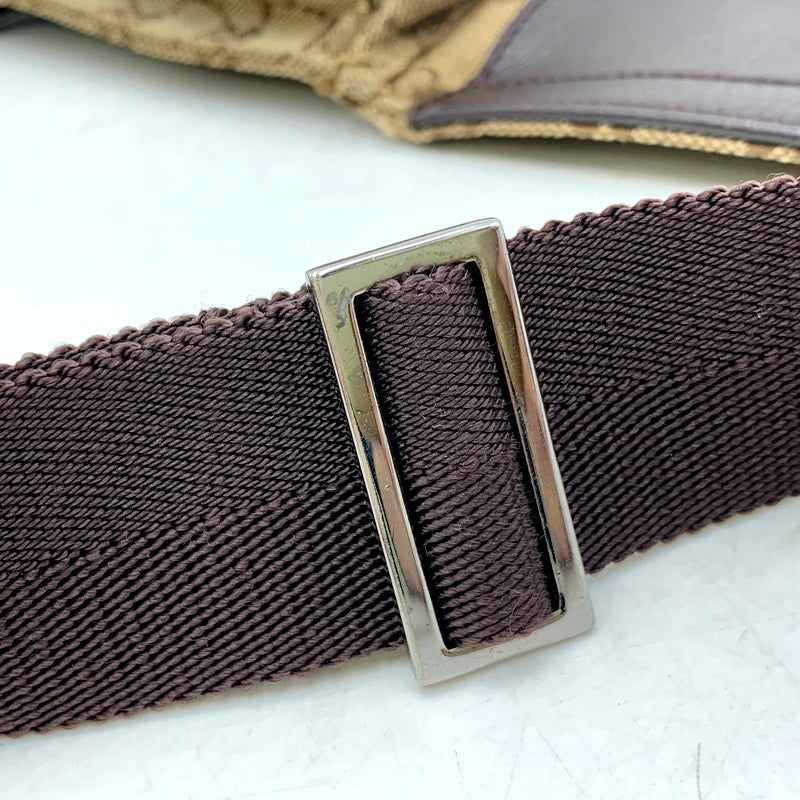 【中古品】【メンズ/レディース】 GUCCI グッチ 28566 GG キャンバス WAIST POUCH ウエストポーチ 鞄 カバン ボディバッグ 180-250605-ma-06-izu カラー：茶系 万代Net店
