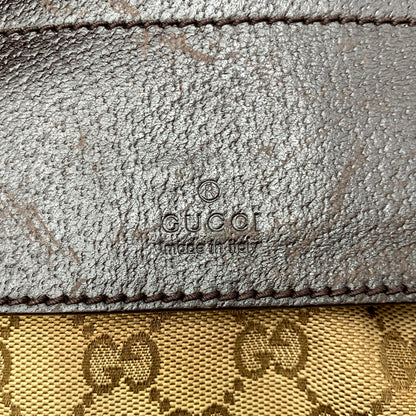【中古品】【メンズ/レディース】 GUCCI グッチ 28566 GG キャンバス WAIST POUCH ウエストポーチ 鞄 カバン ボディバッグ 180-250605-ma-06-izu カラー：茶系 万代Net店