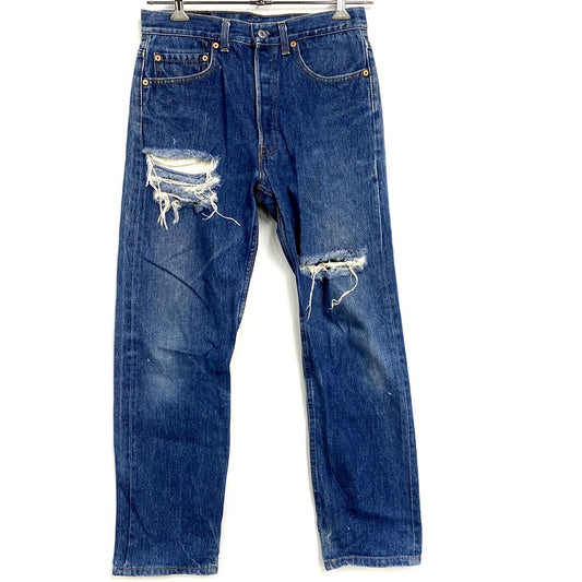 【現状渡し品】【メンズ】 Levi's リーバイス SMALL-E 501XX 90S STRAIGHT DENIM PANTS 501-0000 ストレート デニムパンツ USA製 刻印546 ジーンズ ボトムス 157-250610-as-35-izu サイズ：32×32 カラー：インディゴ 万代Net店