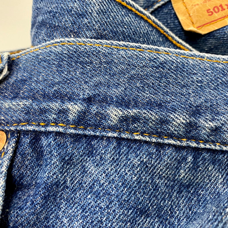 【現状渡し品】【メンズ】 Levi's リーバイス SMALL-E 501XX 90S STRAIGHT DENIM PANTS 501-0000 ストレート デニムパンツ USA製 刻印546 ジーンズ ボトムス 157-250610-as-35-izu サイズ：32×32 カラー：インディゴ 万代Net店
