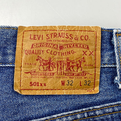 【現状渡し品】【メンズ】 Levi's リーバイス SMALL-E 501XX 90S STRAIGHT DENIM PANTS 501-0000 ストレート デニムパンツ USA製 刻印546 ジーンズ ボトムス 157-250610-as-35-izu サイズ：32×32 カラー：インディゴ 万代Net店