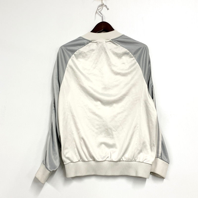 【中古品】【メンズ】 adidas アディダス TRACK JACKET トラックジャケット ATP KEYROLANタグ USA製 146-250606-as-04-izu サイズ：M カラー：ホワイト×グレー 万代Net店