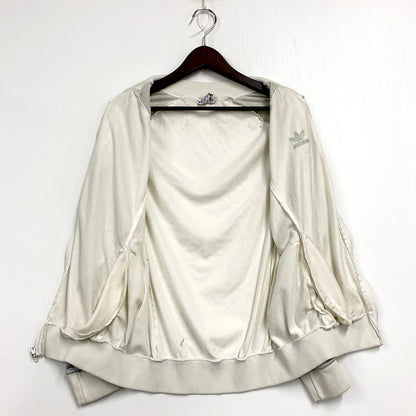 【中古品】【メンズ】 adidas アディダス TRACK JACKET トラックジャケット ATP KEYROLANタグ USA製 146-250606-as-04-izu サイズ：M カラー：ホワイト×グレー 万代Net店