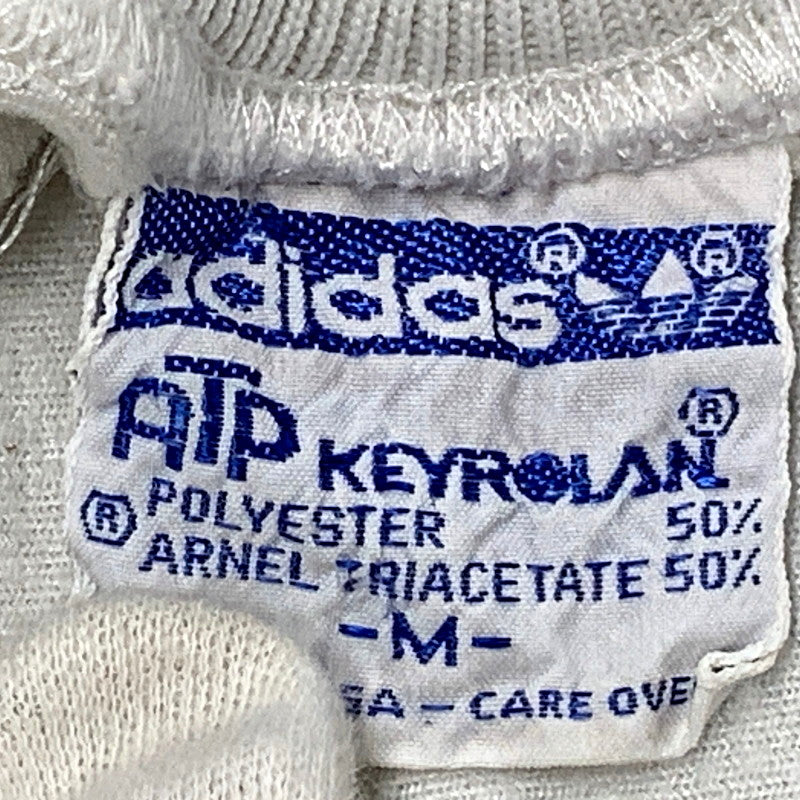 【中古品】【メンズ】 adidas アディダス TRACK JACKET トラックジャケット ATP KEYROLANタグ USA製 146-250606-as-04-izu サイズ：M カラー：ホワイト×グレー 万代Net店