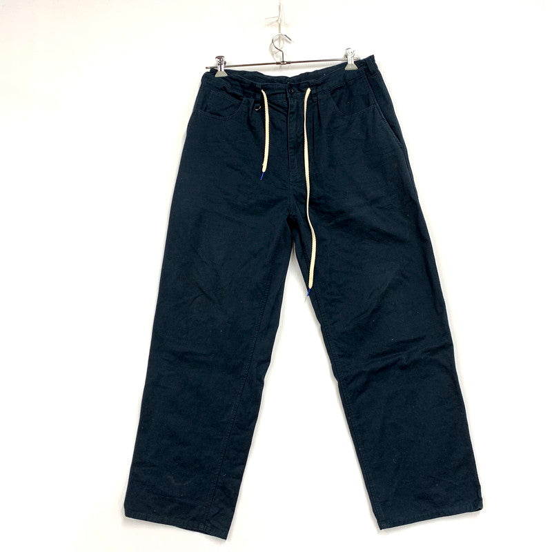 【中古品】【メンズ】 atmos アトモス BAGGY TAPERED CHINO PANTS MA24S-LP008 バギー テーパード チノパンツ ボトムス 153-250613-as-17-izu サイズ：XL カラー：ネイビー系 万代Net店