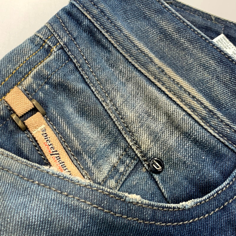 【中古品】【メンズ】 BLUE EYECONS BELTHER DENIM PANTS 0828T ブルーアイコン デニムパンツ ジーンズ ボトムス 152-250613-as-21-izu サイズ：26 カラー：インディゴ 万代Net店