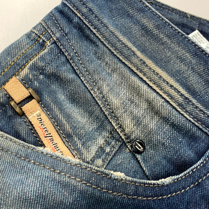 【中古品】【メンズ】 BLUE EYECONS BELTHER DENIM PANTS 0828T ブルーアイコン デニムパンツ ジーンズ ボトムス 152-250613-as-21-izu サイズ：26 カラー：インディゴ 万代Net店