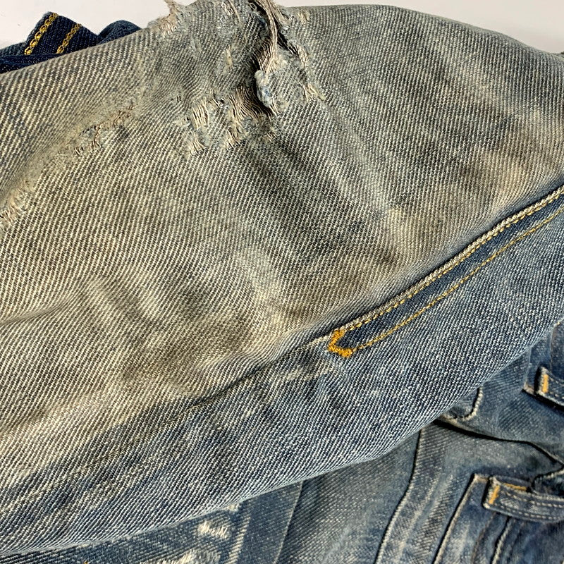 【中古品】【メンズ】 BLUE EYECONS BELTHER DENIM PANTS 0828T ブルーアイコン デニムパンツ ジーンズ ボトムス 152-250613-as-21-izu サイズ：26 カラー：インディゴ 万代Net店