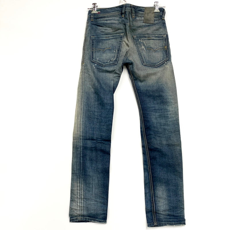 【中古品】【メンズ】 BLUE EYECONS BELTHER DENIM PANTS 0828T ブルーアイコン デニムパンツ ジーンズ ボトムス 152-250613-as-21-izu サイズ：26 カラー：インディゴ 万代Net店