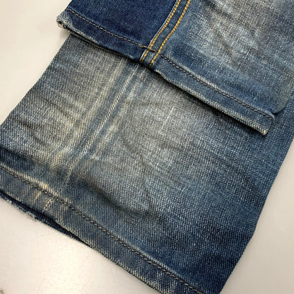 【中古品】【メンズ】 BLUE EYECONS BELTHER DENIM PANTS 0828T ブルーアイコン デニムパンツ ジーンズ ボトムス 152-250613-as-21-izu サイズ：26 カラー：インディゴ 万代Net店