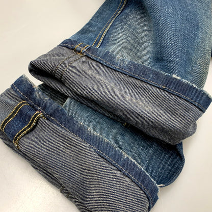 【中古品】【メンズ】 BLUE EYECONS BELTHER DENIM PANTS 0828T ブルーアイコン デニムパンツ ジーンズ ボトムス 152-250613-as-21-izu サイズ：26 カラー：インディゴ 万代Net店