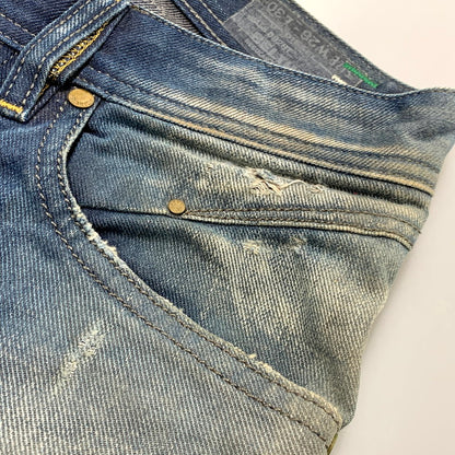 【中古品】【メンズ】 BLUE EYECONS BELTHER DENIM PANTS 0828T ブルーアイコン デニムパンツ ジーンズ ボトムス 152-250613-as-21-izu サイズ：26 カラー：インディゴ 万代Net店