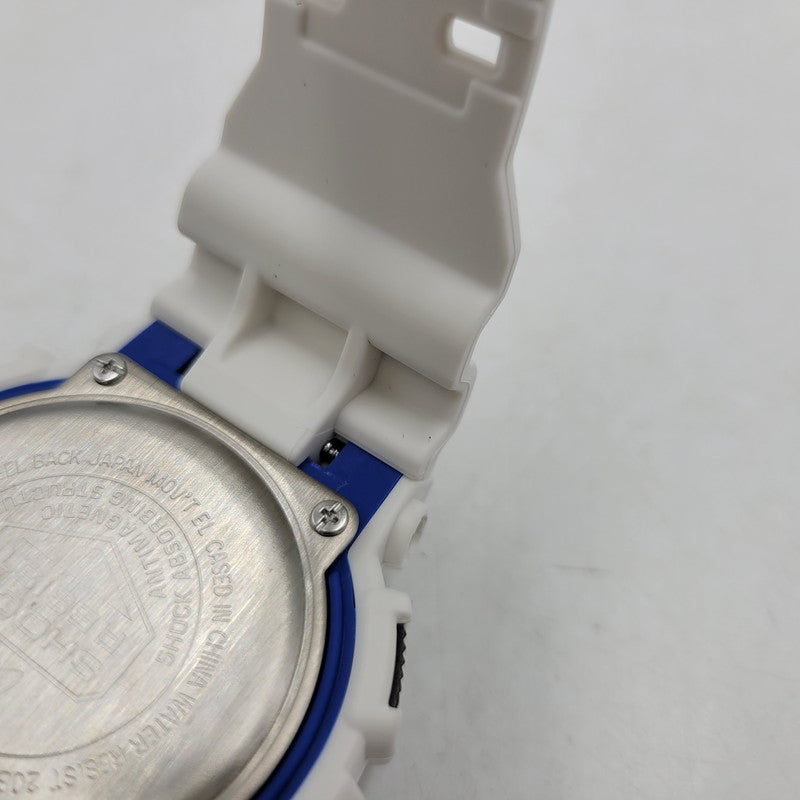 【中古美品】【メンズ/レディース】 G-SHOCK ジーショック GA-100B-7A 腕時計 時計 199-260526-kh-20-izu サイズ：55 × 51.2 × 16.9 mm カラー：ホワイト×ブラック 万代Net店