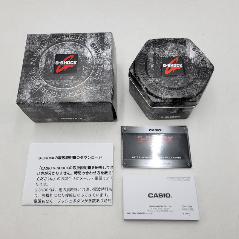 【中古美品】【メンズ/レディース】 G-SHOCK ジーショック GA-100B-7A 腕時計 時計 199-260526-kh-20-izu サイズ：55 × 51.2 × 16.9 mm カラー：ホワイト×ブラック 万代Net店